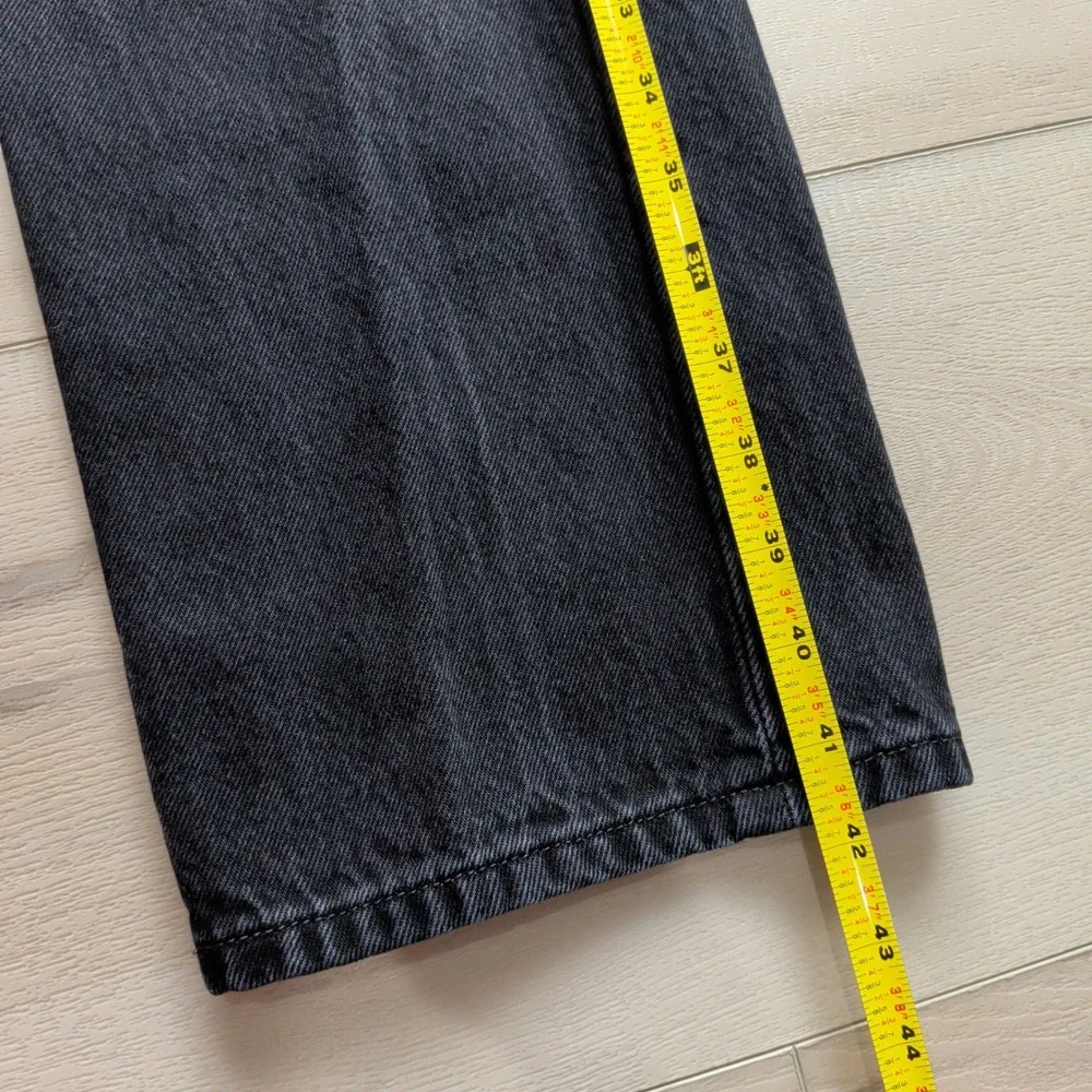 Levis 501 Original Straight Leg Jeans Mens 33x34 (Fits 30x33) Black Denim